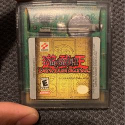 Gameboy Color Yugioh Dark Dual Stories Transparent Cartridge Saves Tested 