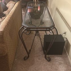 Glass Sofa Table 