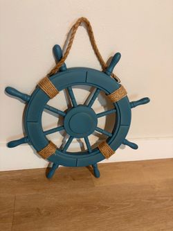 Decorative Wooden Ship Wheel Wall Decor