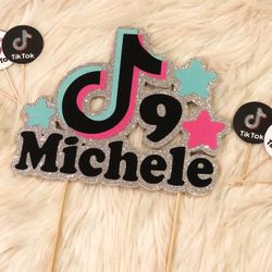 Tik Tok Cake Topper