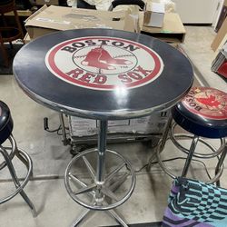 Boston Red Sox Pub Table and Stools