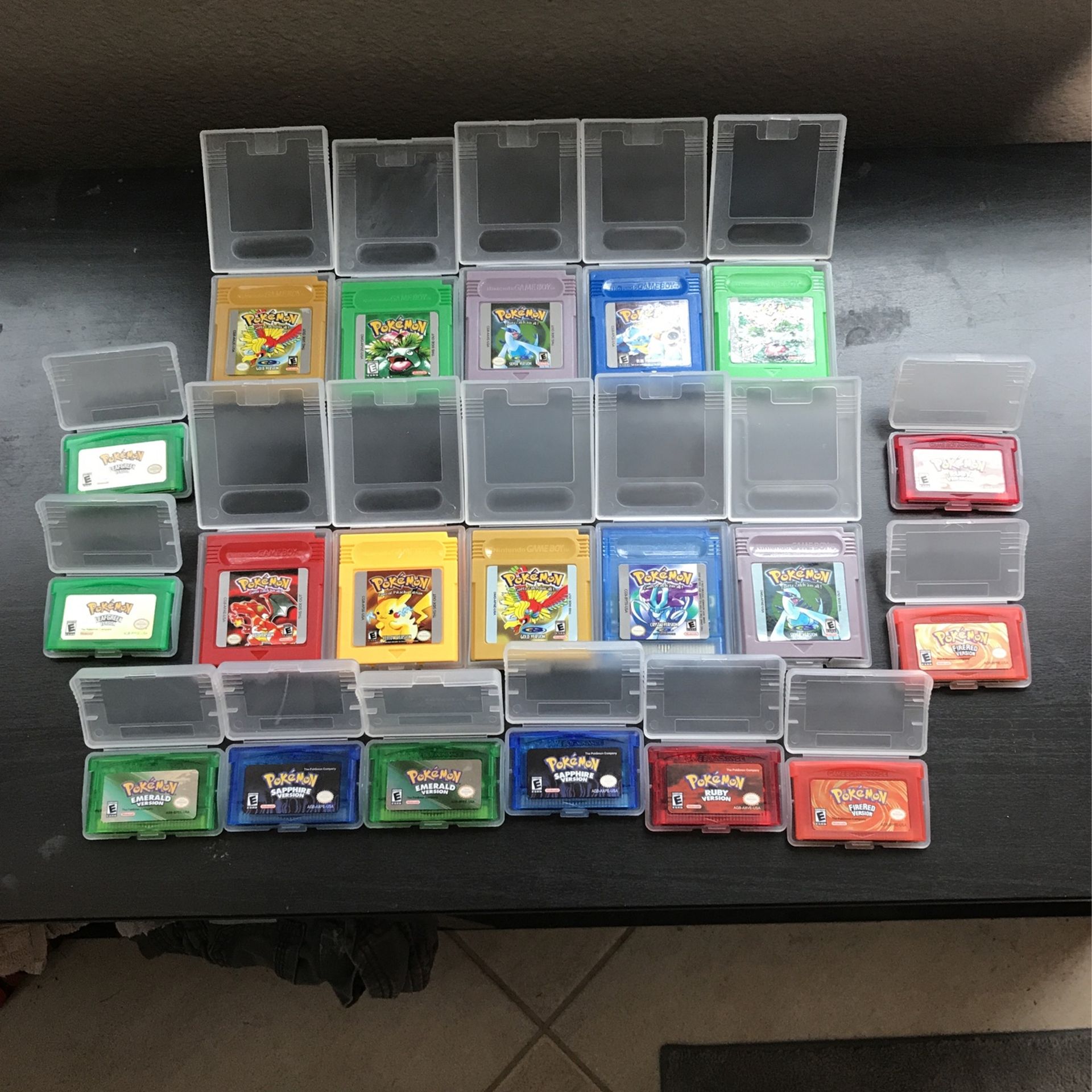 Pokemon reproduction cartridges work well and save