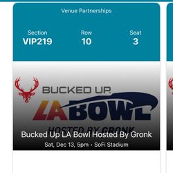 La Bowl VIP Tickets