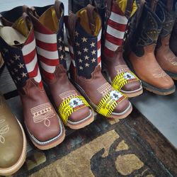 Botas De Piel De México Cómodas Con Casquillo 