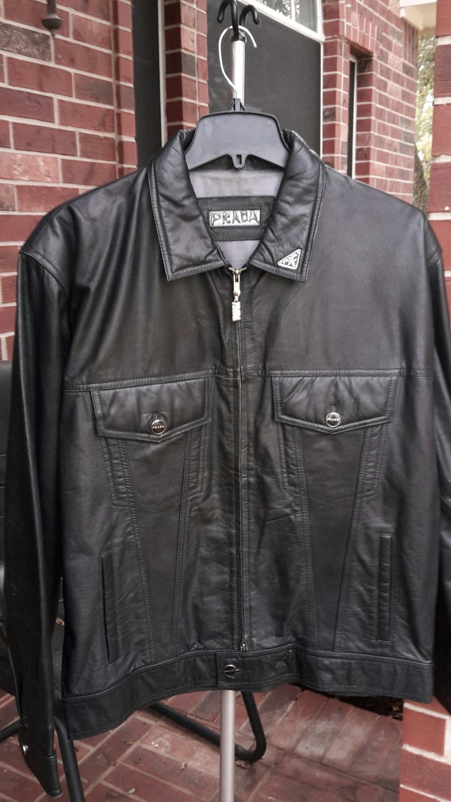 Prada leather jacket
