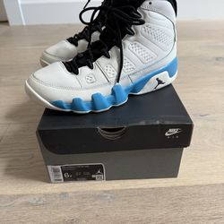 Nike Air Jordan 9 Retro Powder Blue (Gs) Big Kids-Size 6 youth