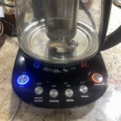 Mr. Coffee 1.2 L Hot Tea Maker and Kettle with Precise Steeping Technology Black