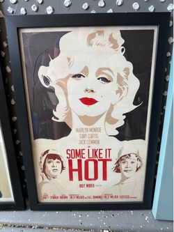Some like it hot Marilyn Monroe framed movie pister