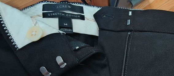 J.Crew Stretch Cotton Pants Size 14