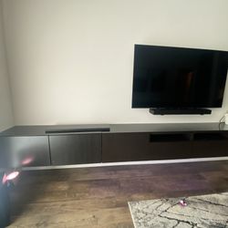 Entertainment Center With Glass Top IKEA BESTA 