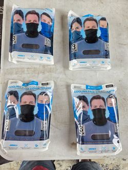 New Arctic Cool Cooling Face Gaiter 3 In Each Pack! 4 Packs For $20! Total Of 12 Gaitors!!