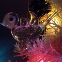 Vintage Hand blown Glass Bird Ornaments