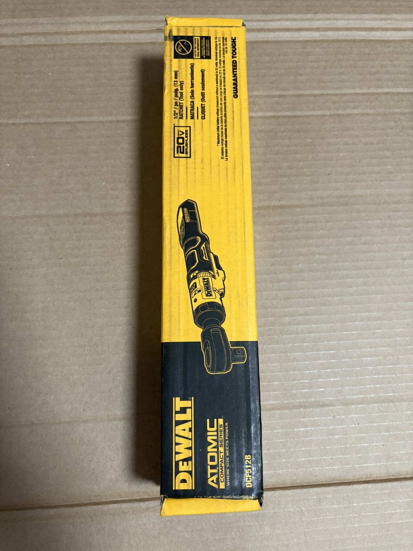 Dewalt 20v Brushless Cordless 1/2” Ratchet Tool Only