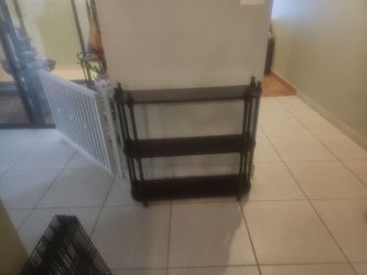 Dark Wood 3-Tier Shelf Unit