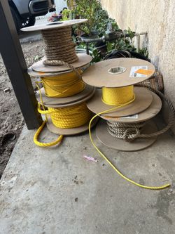 Spools Of Ropes 5 Different Sizes