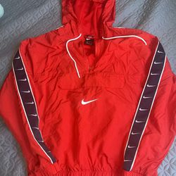 Red Nike Windbreaker