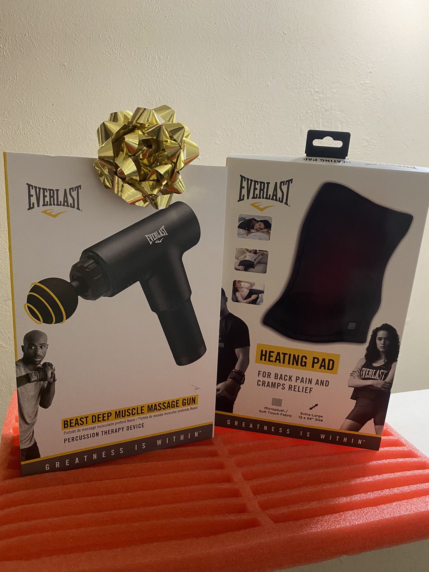 Everlast Massage Gun & Back Heat Pad
