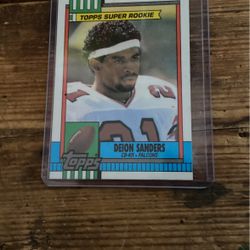 Deion sanders Super rookie Card 