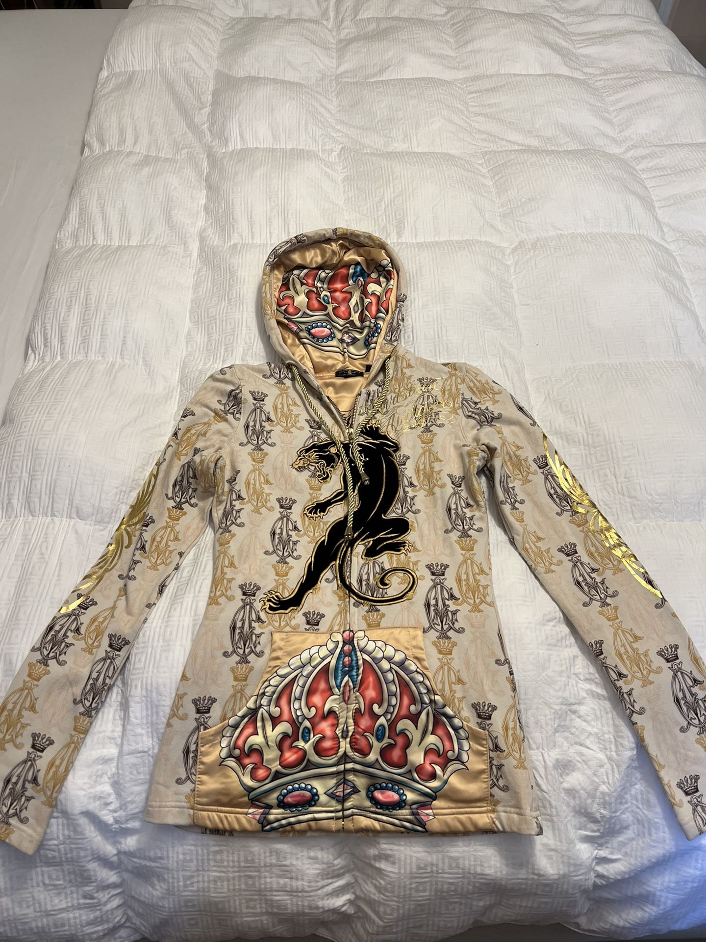 Christian Audigier Women Specialty Hoodie Jacket Ed Hardy