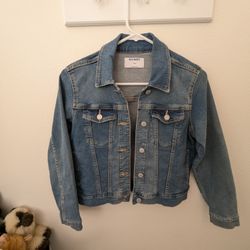 Girls denim Jacket Size L 10/12