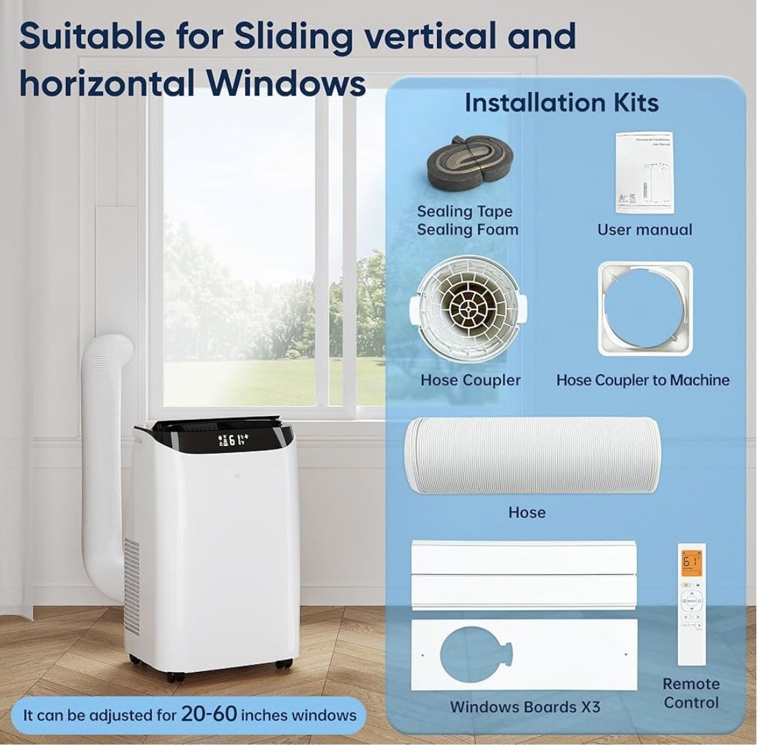 12,000/8000 BTU Portable Air Conditioner New In Box