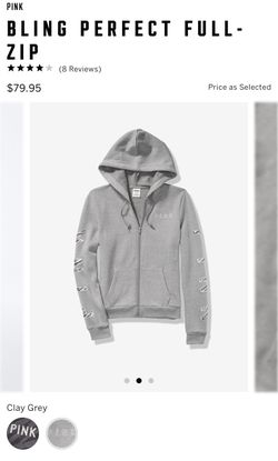 VS pink bling jacket size large