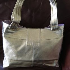 Tote Bag Golden Leather. 