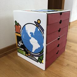 Cardboard School Memories Keeper Box