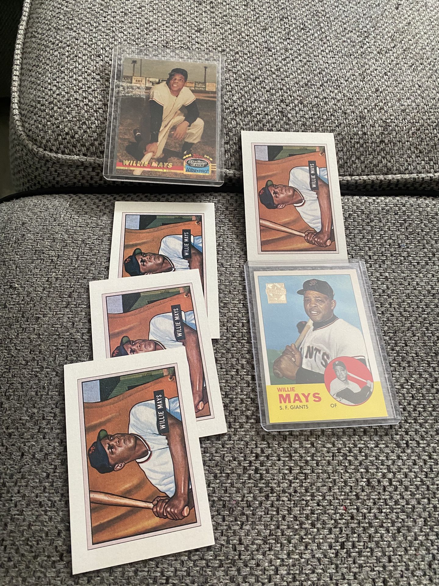 6 Wilie Mays San Francisco Giants Cards HOF Baseball New