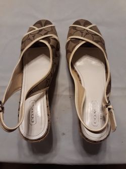 Coach wedge sandals size 11
