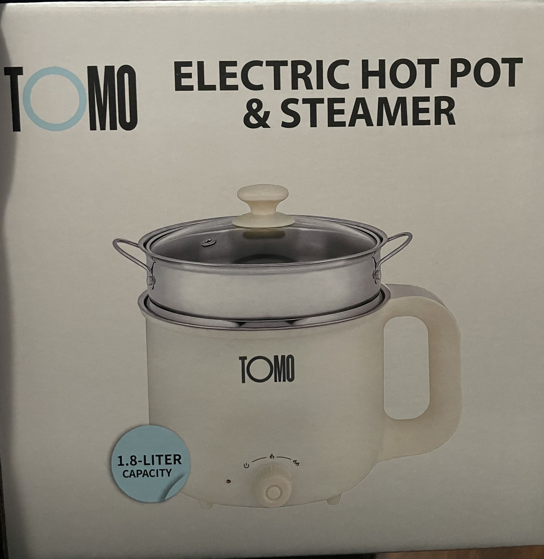 TOMO Electric Hot Pit & Steamer 1.8 Liter