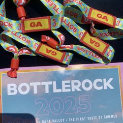 Bottle Rock Wristbands For Sale