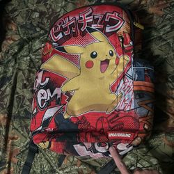 Pikachu Spray Ground Backpack