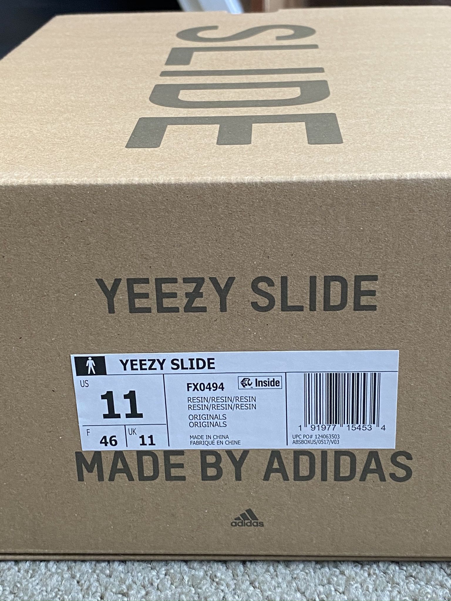 adidas gazelle silver green womens Yeezy Slide Resin