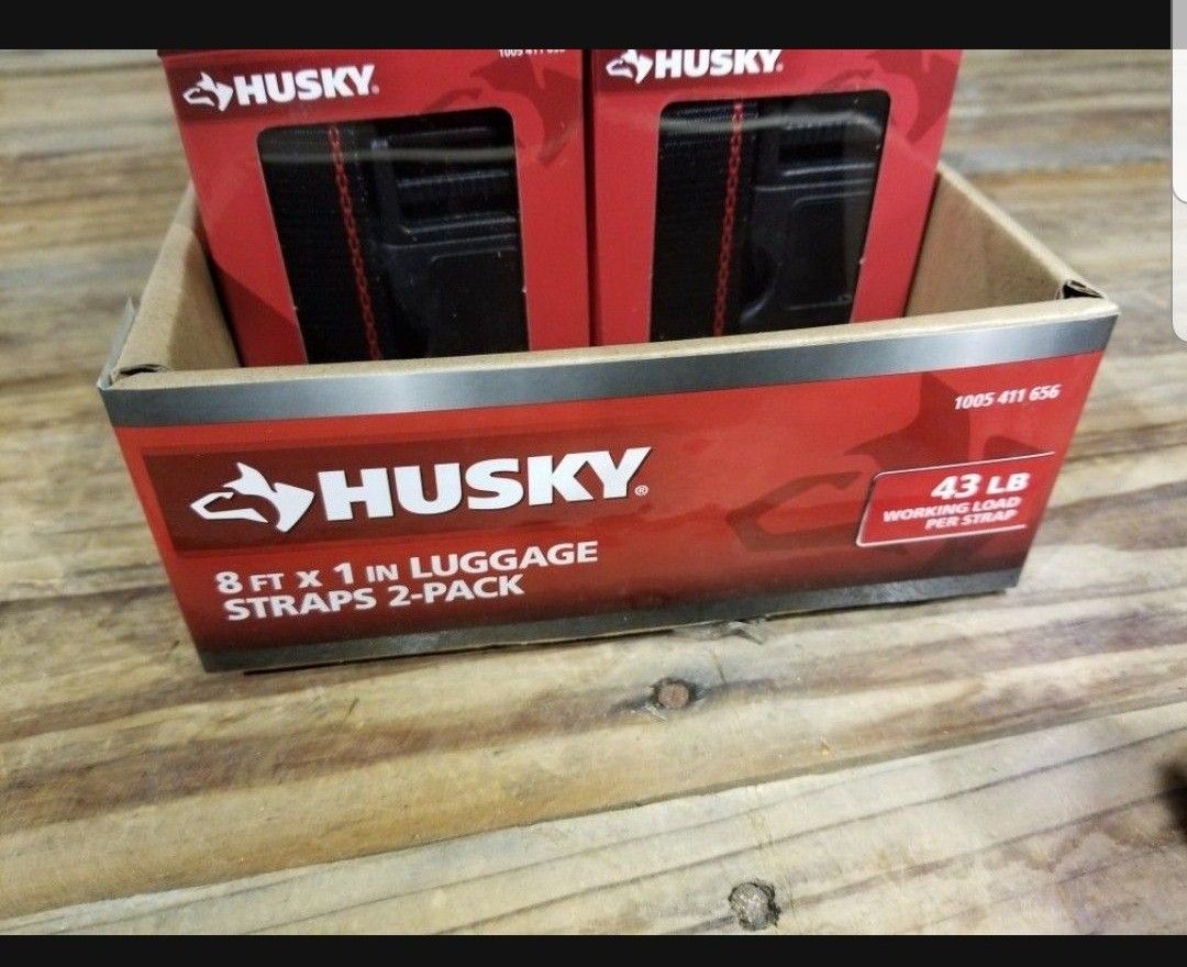 new husky luggage straps 5.28 +tax retail each . my price only 2 each