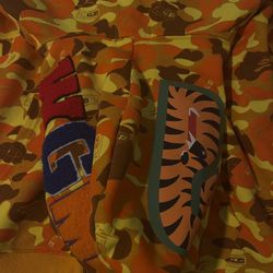 Bathin Ape X PubG Orange M/L Bape Hoodie