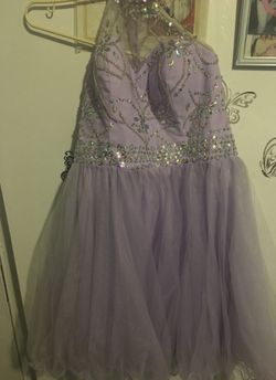Size 16 short light purple dress