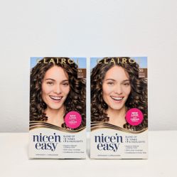 Clairol Nice'n Easy Permanent Hair Color Dye Kit, Medium Golden Brown