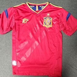 Spain National Soccer Team Jersey Kids Size 4