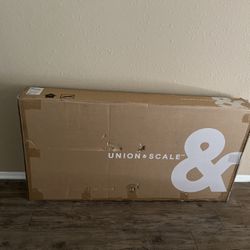 NEW Union & Scale INDUSTRIA Campaign Desk – Dark Espresso/Black Accents