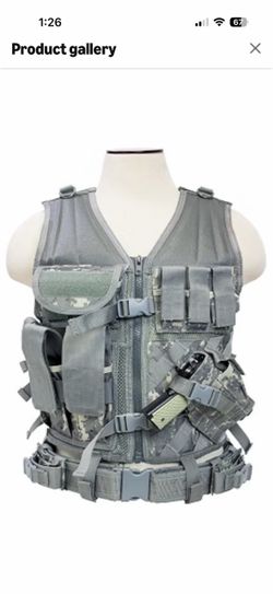 New Tactical Vest with MOLLE System and Holster