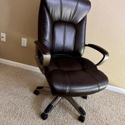 Brown Leather Office Chair