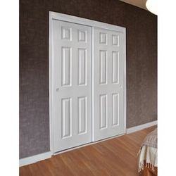 Set White ln Sliding Closet Door 79”x36” only panels riels no available 