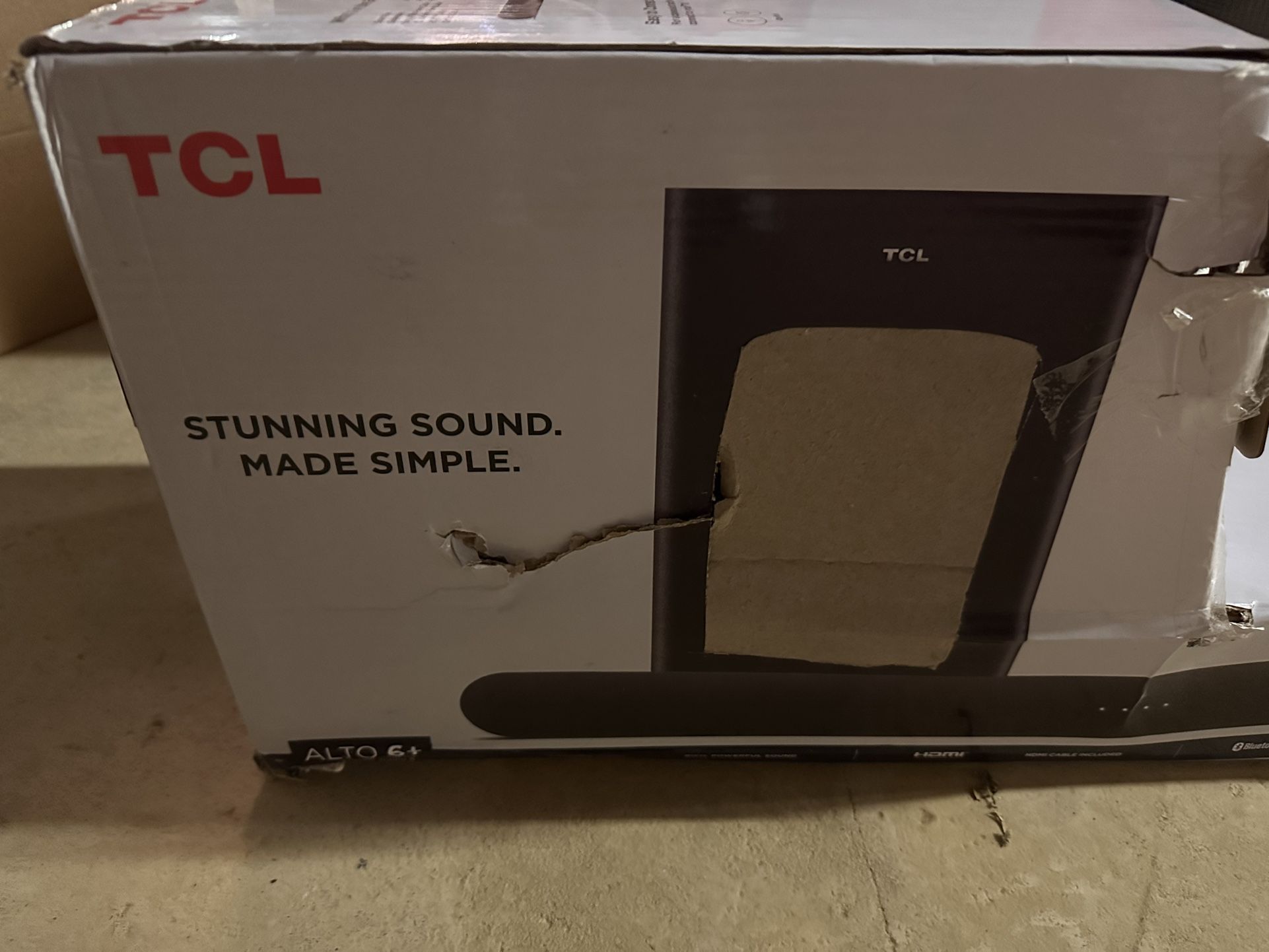 TCL alto 6+ Sound Bar And Subwoofer
