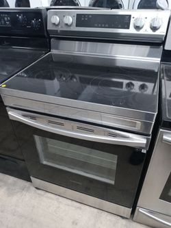 Samsung stainless steel glass-top stove - Free delivery