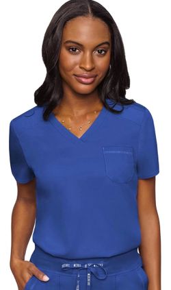 Med Couture Women's V-Neck Scrub Top,