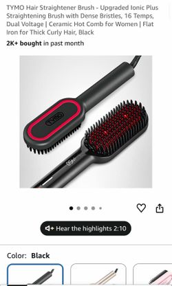 Tymo hair straightener brush (without box)