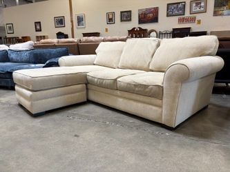 Contemporary Beige L-Shaped Sectional