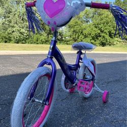 Huffy Disney Princess Kids' Bike - 16" Wheels - Training Wheels - Purples 