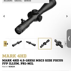 Leupold MK 4HD 4.5-18x52 With zeiss Rings